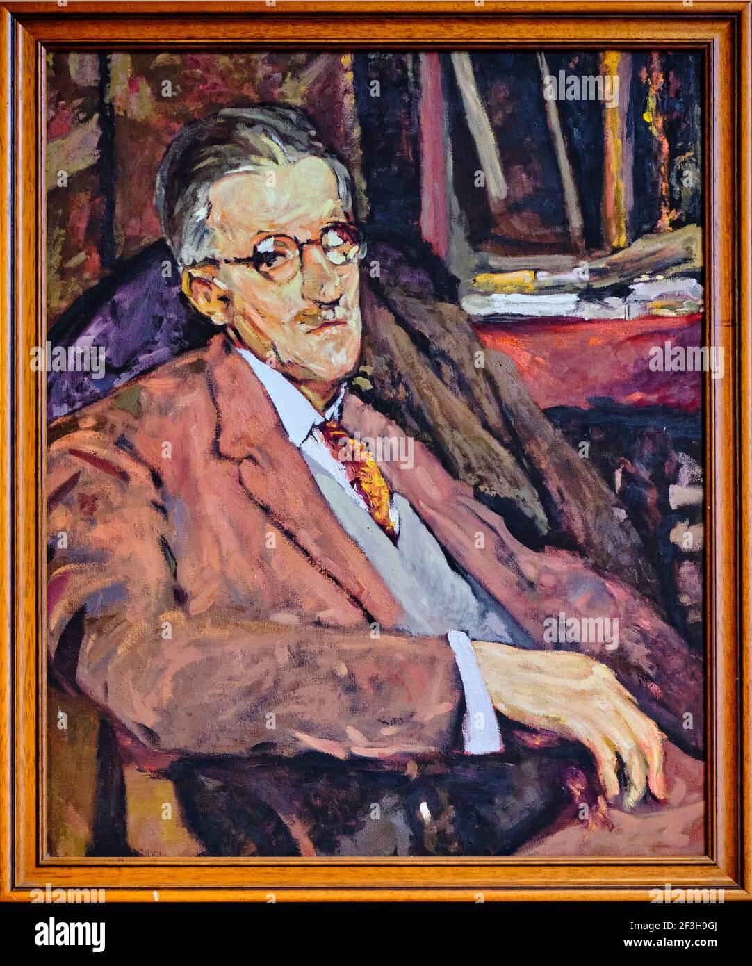 Repubblica d'Irlanda; Dublino, il centro di James Joyce Foto Stock