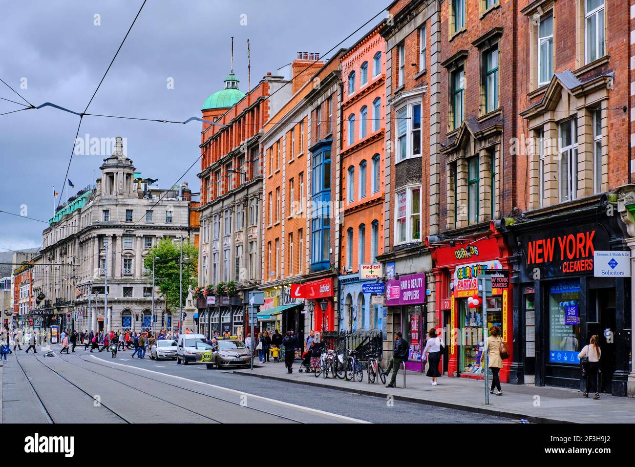 Repubblica d'Irlanda, Dublino, Dame Street Foto Stock