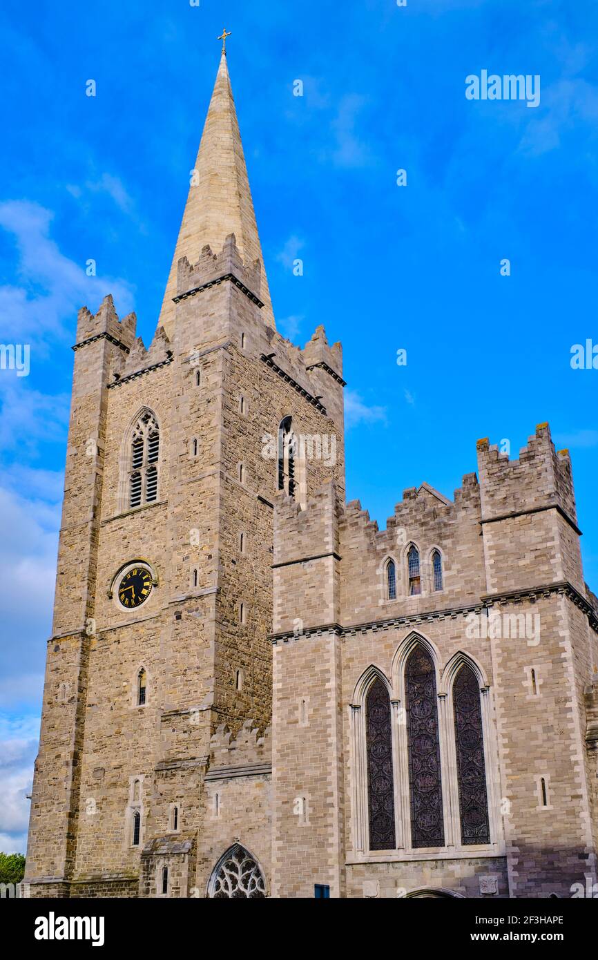 Repubblica d'Irlanda; Dublino, la chiesa cattedrale di San Patrizio è una chiesa nazionale della Repubblica d'Irlanda Foto Stock