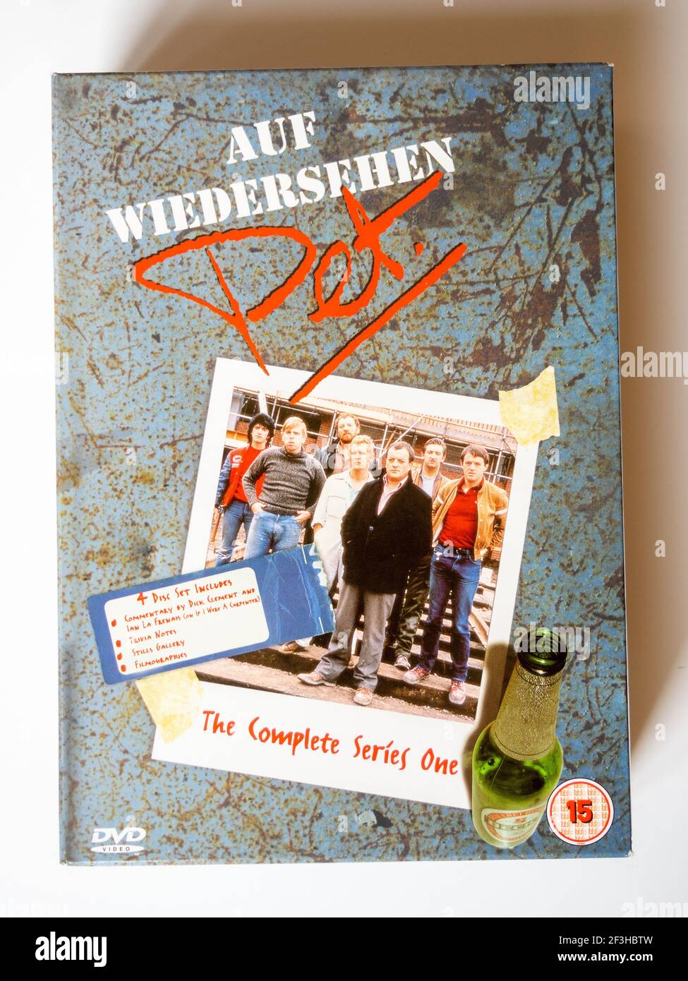 DVD box set della serie televisiva britannica Auf Wiedersehen PET, Regno Unito Foto Stock