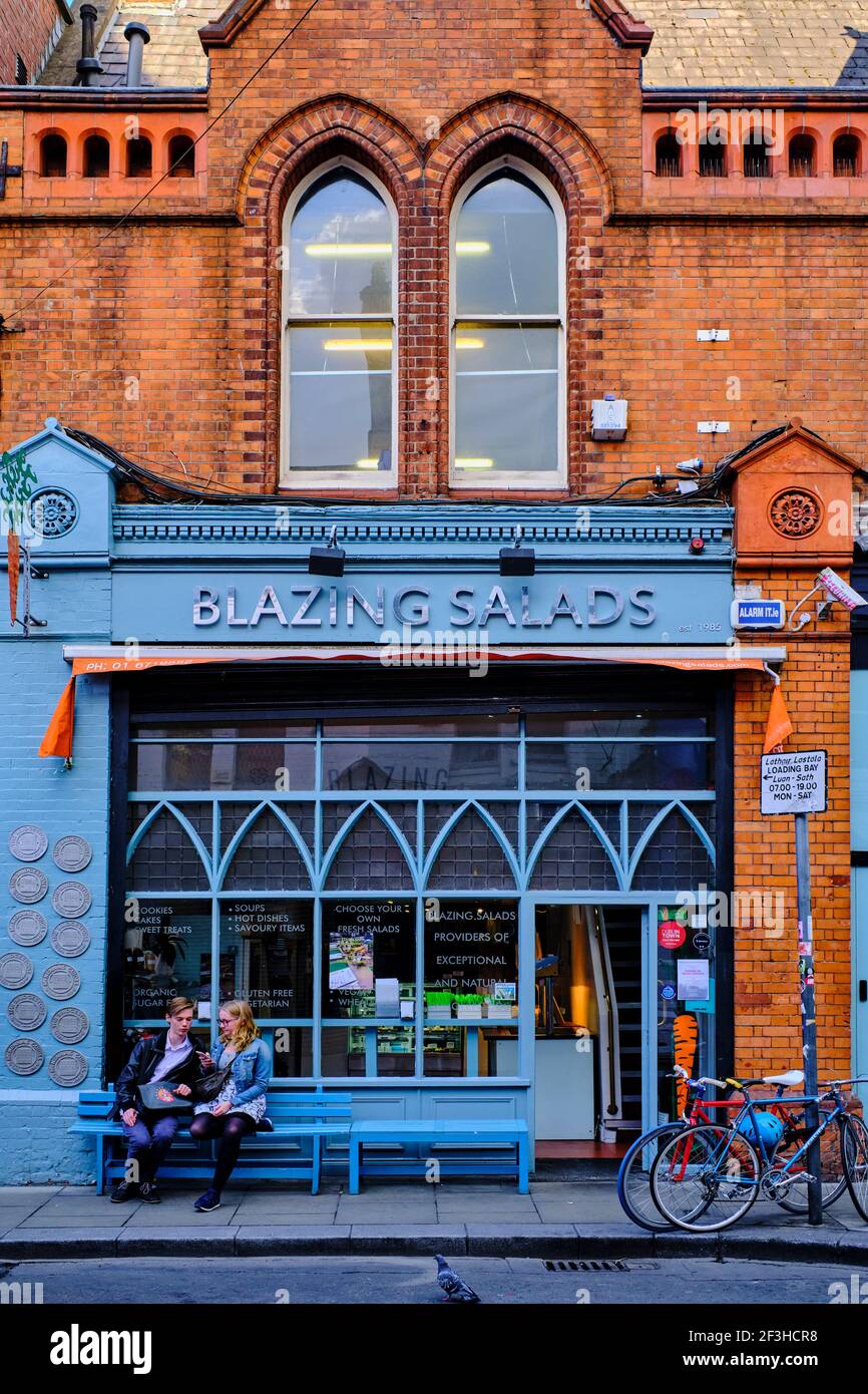 Repubblica d'Irlanda; Dublino, l'area turistica Temple Bar, ristorante a Drury Street Foto Stock
