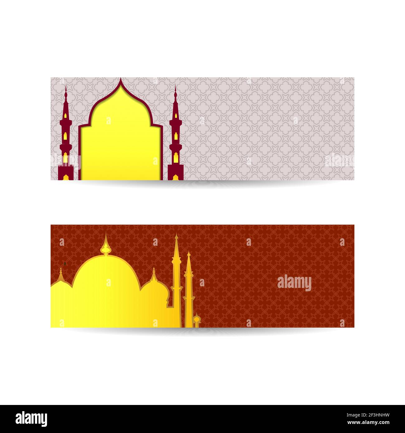 Sfondo astratto con ornamento tradizionale. Illustrazione vettoriale. Banner di sfondo islamico Illustrazione Vettoriale