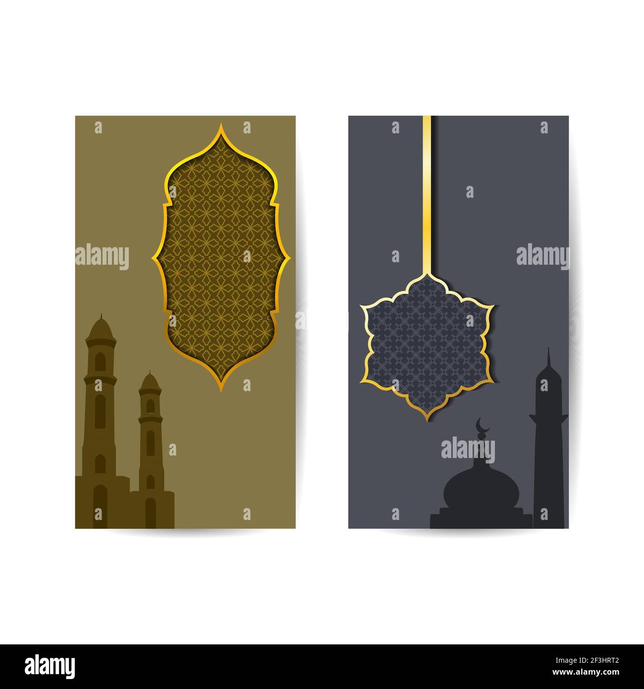 illustrazione della moschea per carta da parati, striscione, modello di disegno vettoriale di scheda. banner di sfondo islamico Illustrazione Vettoriale