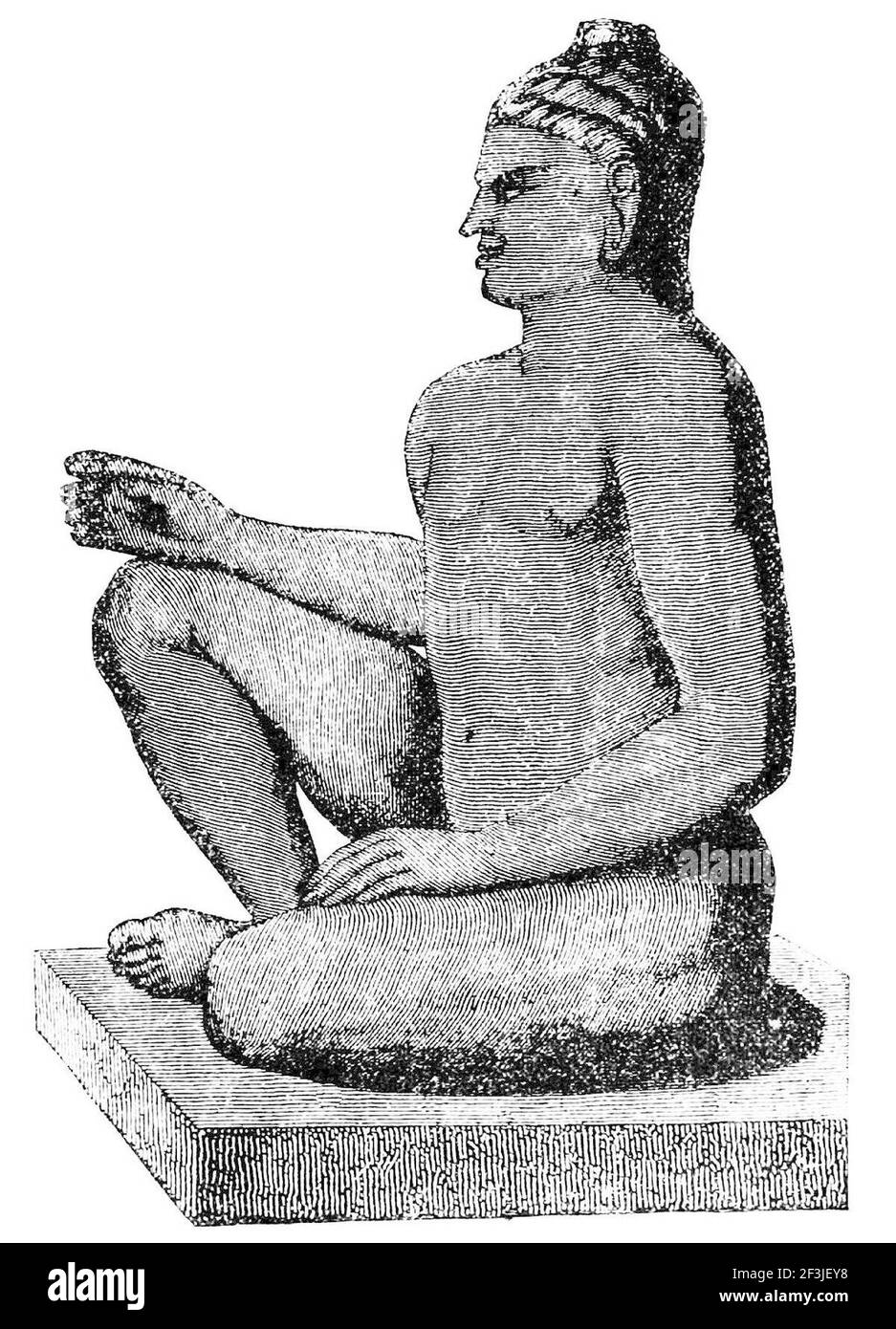 Statua del re leprous fondatore di angkor wat. Foto Stock