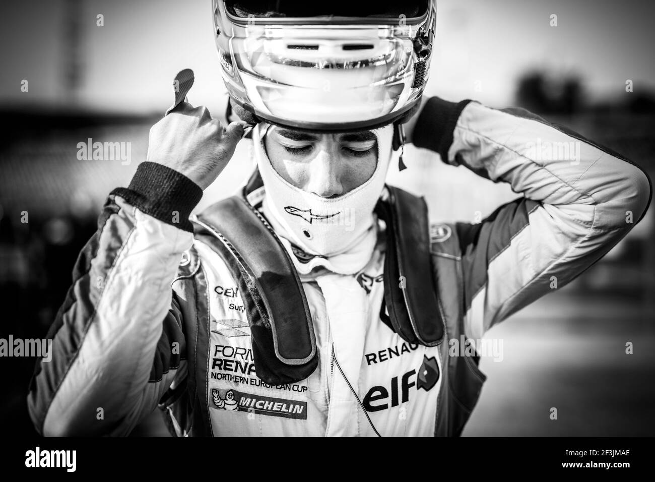 GANDULIA Gabriel (fra), FR 2.0 Eurocup Renault team R-Ace GP, ritratto durante la gara 2018 Eurocup di Formula Renault 2.0 ad Hungaroring dal 31 agosto al 2 settembre, in Ungheria - Foto Antonin Vincent / DPPI Foto Stock