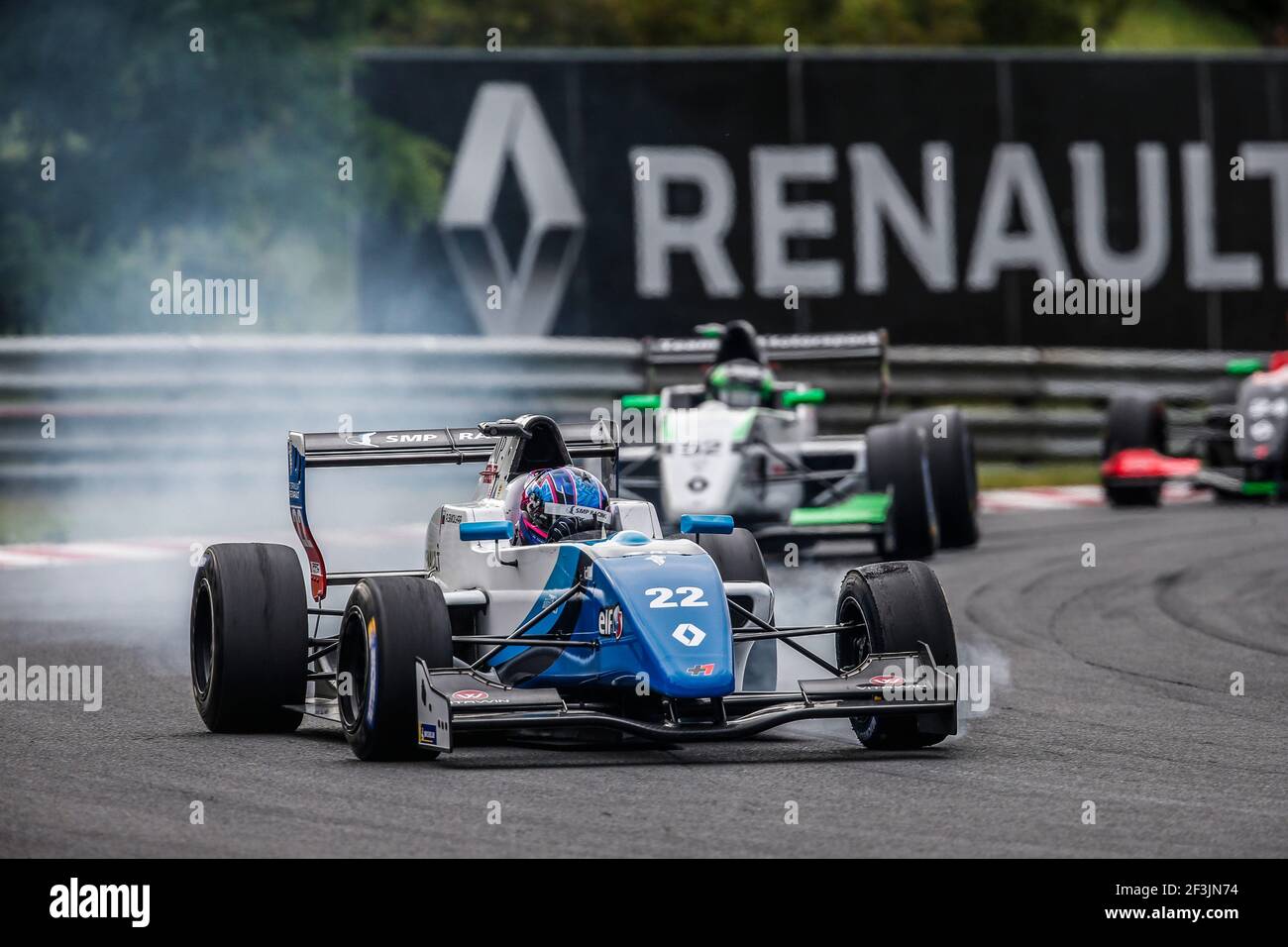 22 SMOLYAR Alexander (rus), FR 2.0 Eurocup Renault team Tech 1 Racing, azione durante la gara Eurocup Formula Renault 2.0 2018 ad Hungaroring dal 31 agosto al 2 settembre, in Ungheria - Foto Jean Michel le Meur / DPPI Foto Stock