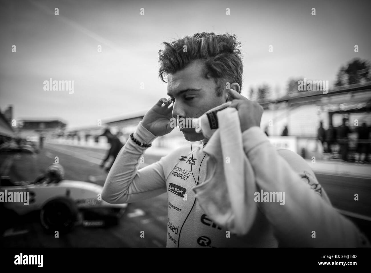 FEWTRELL Max (gbr), FR 2.0 Eurocup Renault team R-Ace GP, ritratto durante la gara Eurocup 2018 di Formula Renault 2.0 a Hockenheim dal 21 al 23 settembre, in Germania - Foto Alexandre Guillaumot / DPPI Foto Stock