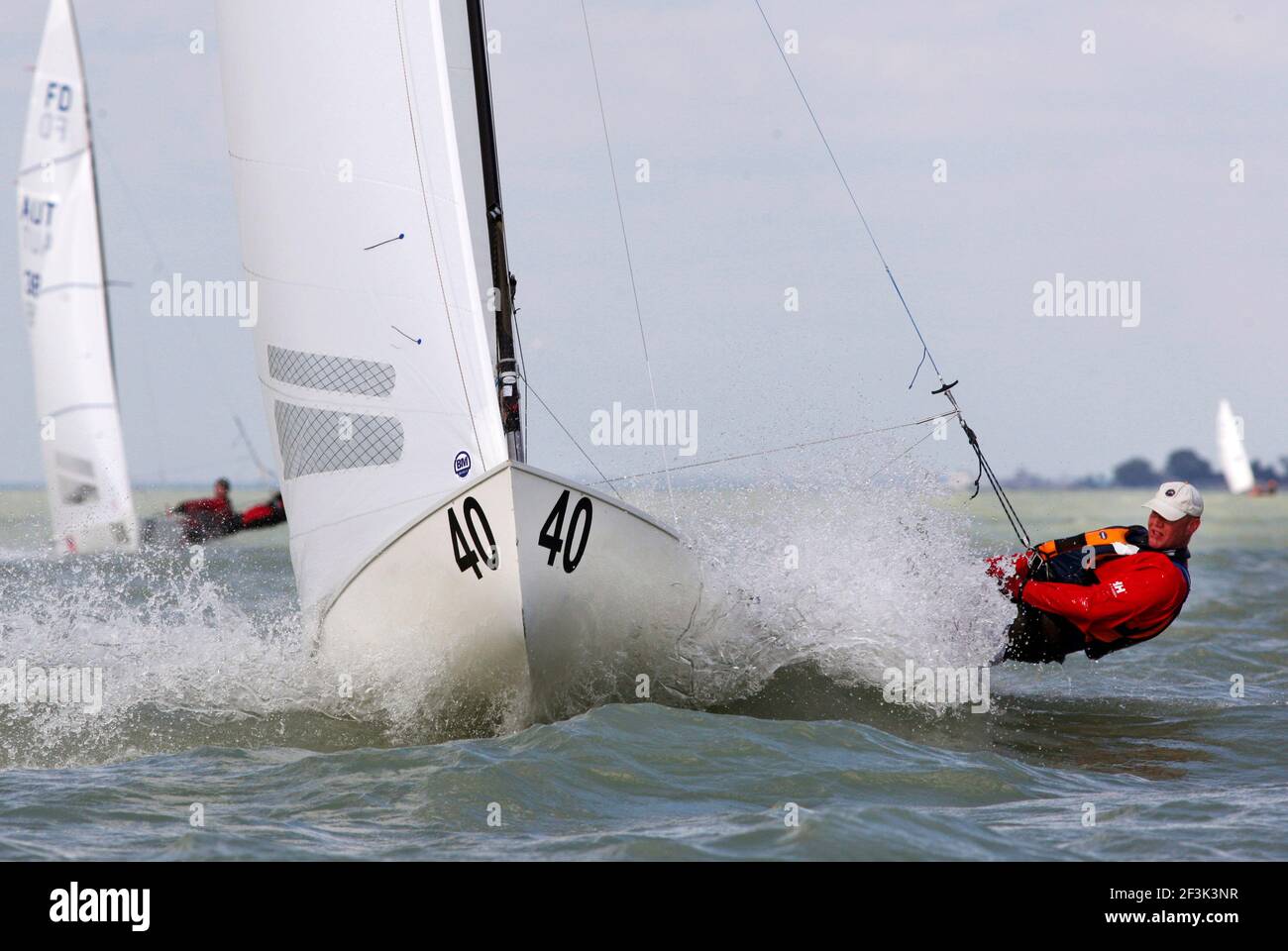 VELA - CAMPIONATO DEL MONDO FLYING DUTCHMAN 2013 - BALAFONFOLDVAR (HUN) - DAL 24/05 AL 01/06/2013 - FOTO GABOR TURCSI / DPPI MEDIA - GER202 - JORN BOROWSKI / ANDREAS BERLIN - 6 Foto Stock