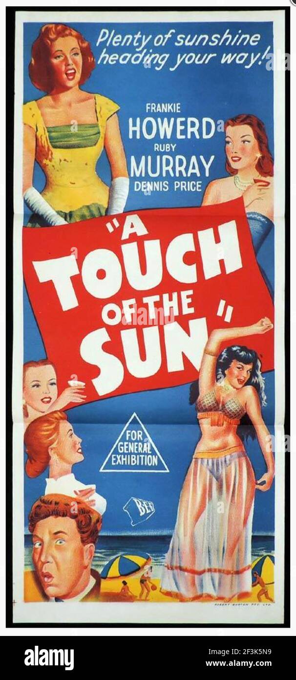 UN TOCCO DEL FILM SUN 1956 con Ruby Murray E Frankie Howerd Foto Stock