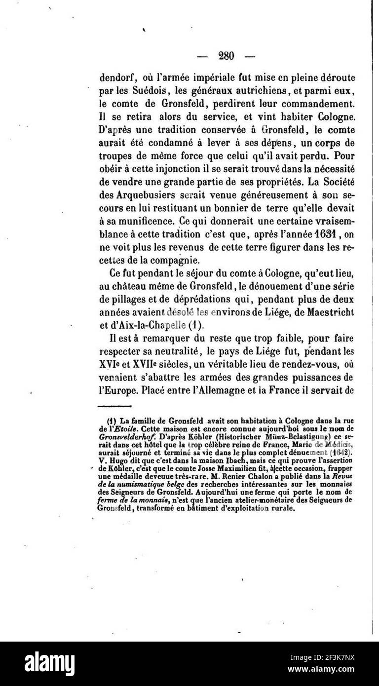 Publications de la société d'archéologie dans le duché de Limbourg vol 001 p 280. Foto Stock