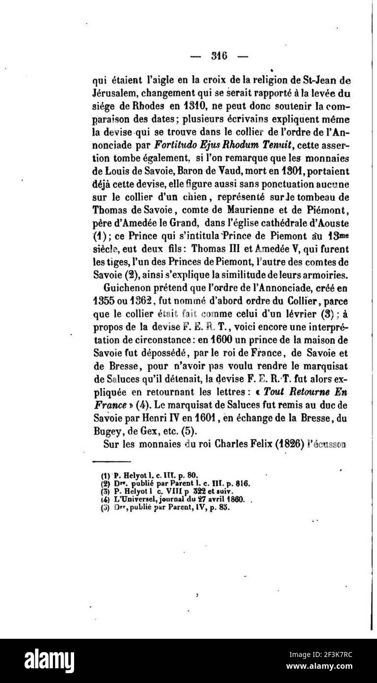 Publications de la société d'archéologie dans le duché de Limbourg vol 001 p 316. Foto Stock