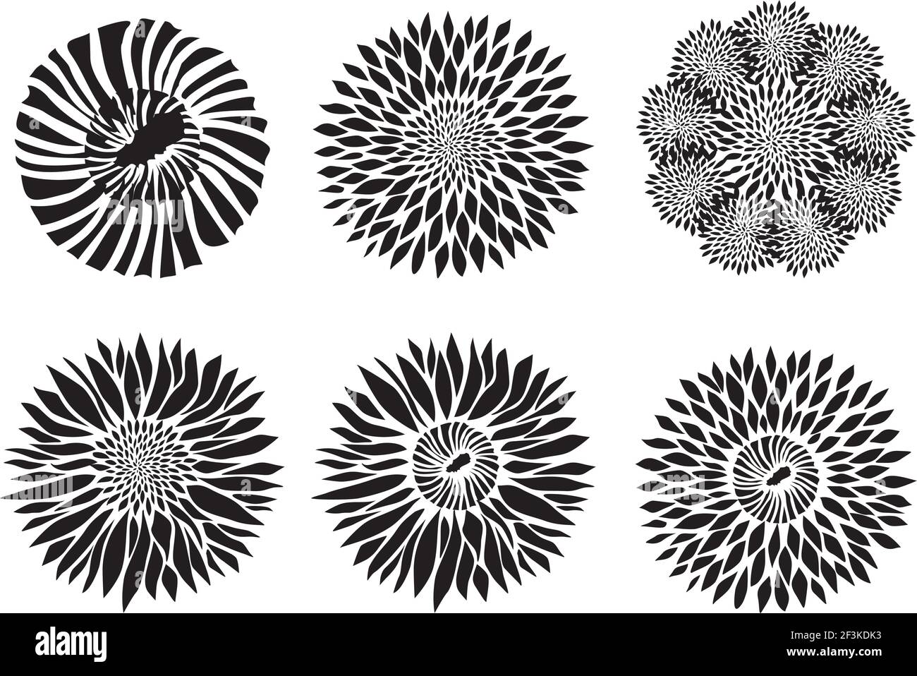 Insieme vettoriale di icone sole Illustrazione Vettoriale