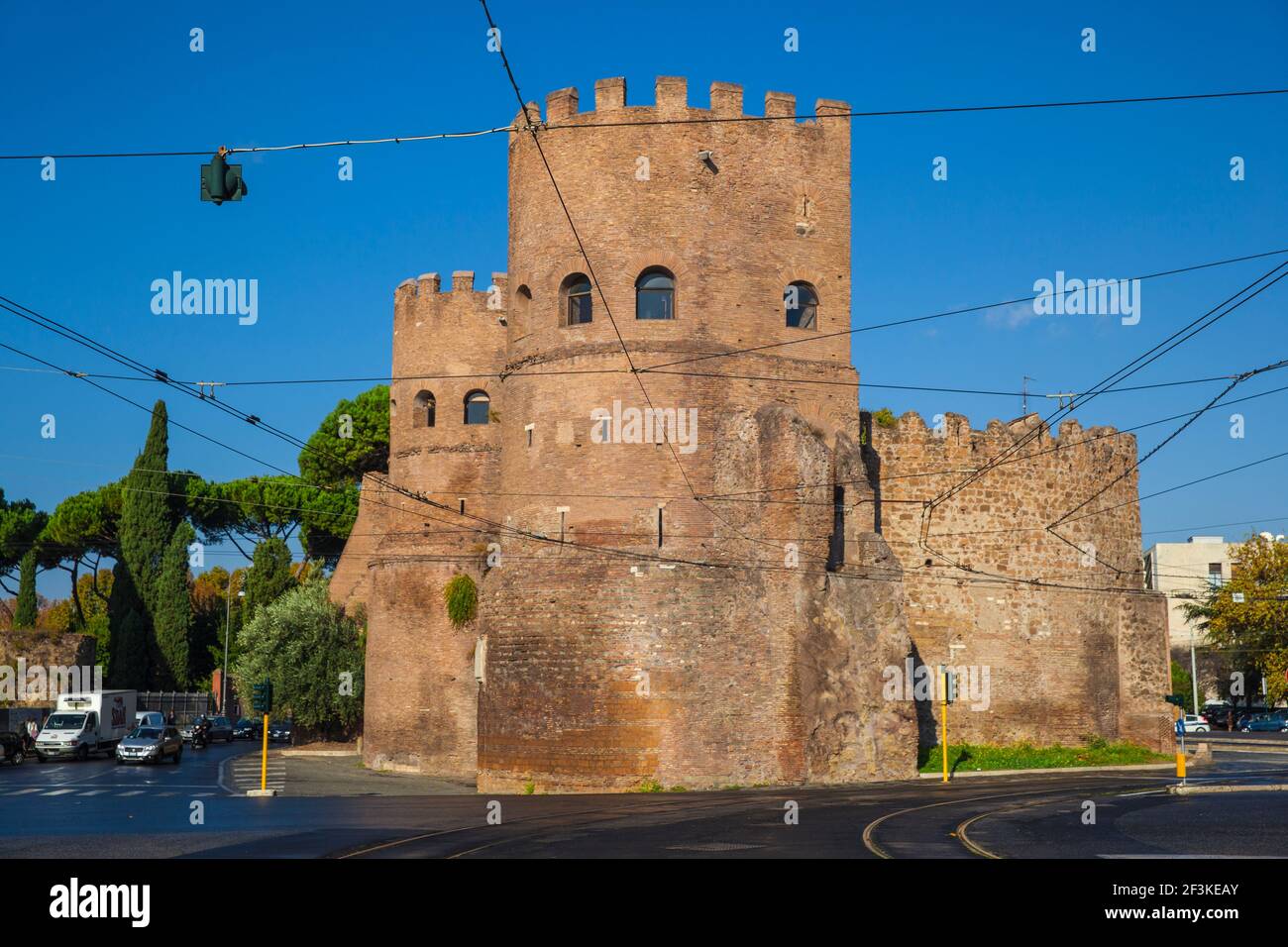 Italia, Lazio, Roma, porta di San Paolo Foto Stock