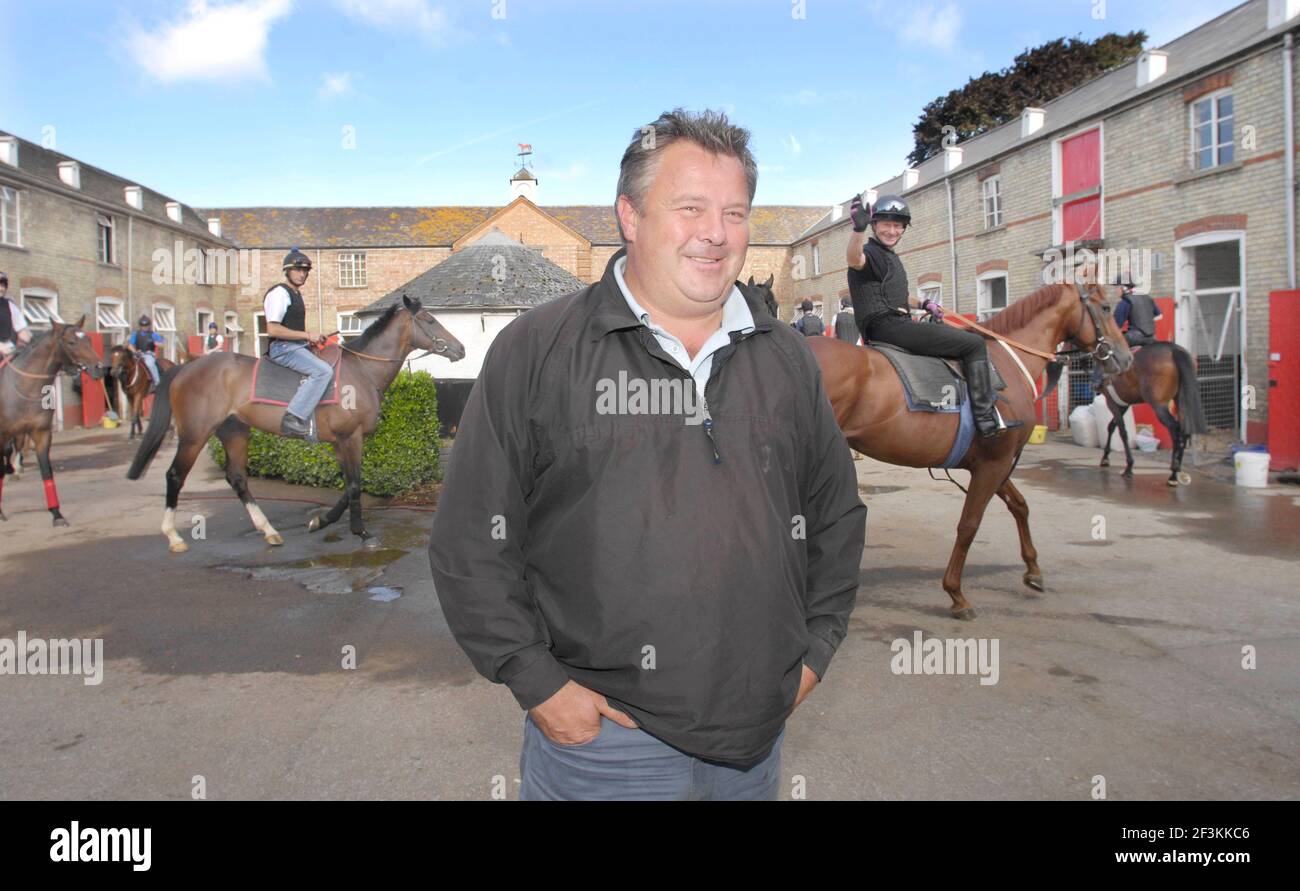 Peter Chapple-Hyam alle sue scuderie Newmarket 12/3/6/07. IMMAGINE DAVID ASHDOWN Foto Stock