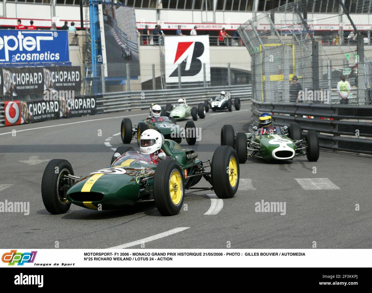 MOTORSPORT- F1 2006 - GRAN PREMIO DI MONACO HISTORIQUE 21/05/2006 - PHOTO : GILLES BOUVIER / AUTOMEDIA N°25 RICHARD WEILAND / LOTUS 24 - ACTION Foto Stock