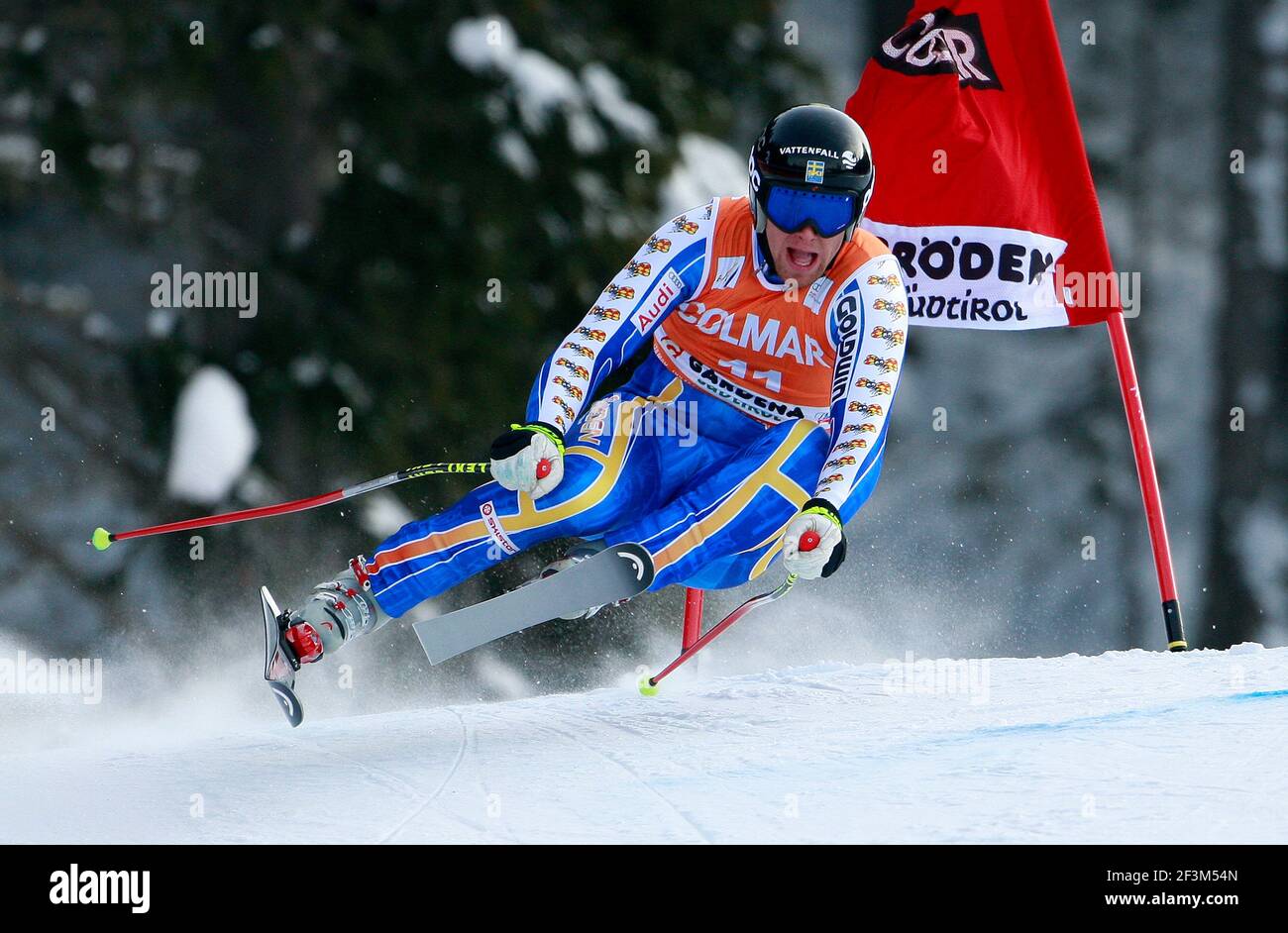 SCI ALPINO - COPPA DEL MONDO 2009/2010 - VAL GARDENA (ITA) - 19/12/2009 - FOTO : GERARD BERTHOUD / DPPIDOWNHILL MEN - HANS OLSSON (SWE) Foto Stock