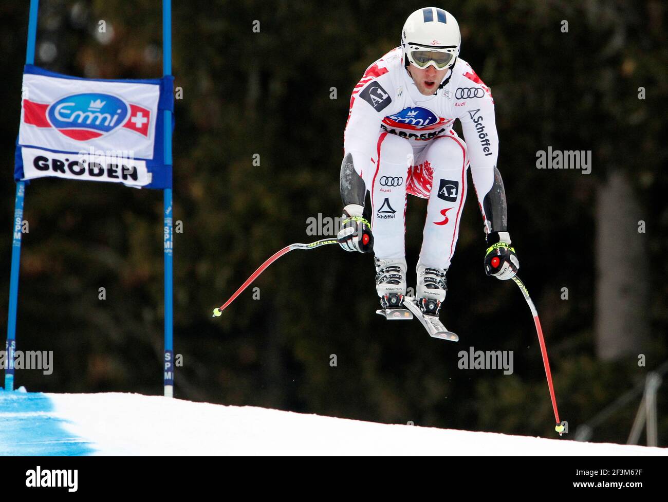 SCI ALPINO - COPPA DEL MONDO 2010/2011 - VAL GARDENA (ITA) - 17/12/2010 - FOTO : GERARD BERTHOUD - UOMINI SUPER G - ROMED BAUMANN (AUT) Foto Stock