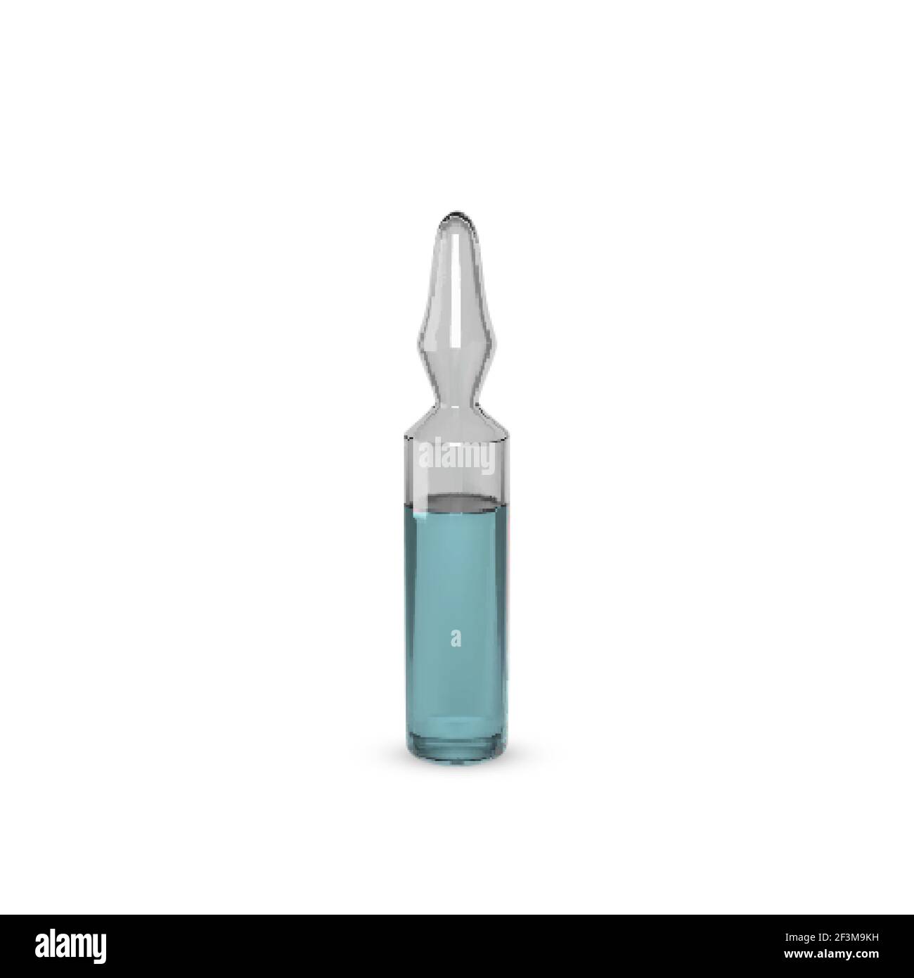 Flaconcino di vetro per vaccino. Programma globale di medicina di vaccinazione. Illustrazione vettoriale Illustrazione Vettoriale