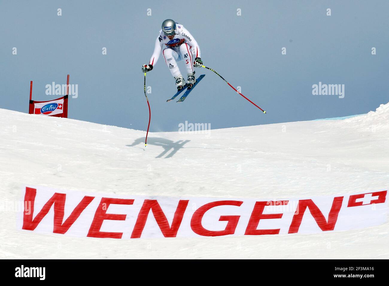 SCI ALPINO - COPPA DEL MONDO 2012-2013 - WENGEN (SUI) - 19/01/2013 - FOTO GERARD BERTHOUD / DPPI - UOMINI IN DISCESA - Florian SCHEIBER (AUT) Foto Stock SCI ALPINO - COPPA DEL MONDO 2012-2013 - WENGEN (SUI) - 19/01/2013 - FOTO GERARD BERTHOUD / DPPI - UOMINI IN DISCESA - Florian SCHEIBER (AUT) Foto Stock