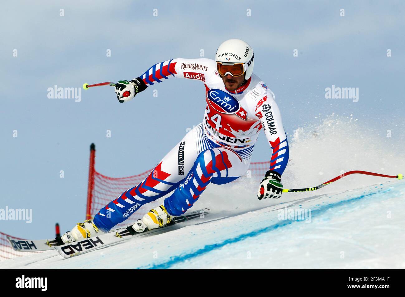 SCI ALPINO - COPPA DEL MONDO 2012-2013 - WENGEN (SUI) - 19/01/2013 - FOTO GERARD BERTHOUD / DPPI - UOMINI IN DISCESA - Guillermo FAYED (fra) Foto Stock SCI ALPINO - COPPA DEL MONDO 2012-2013 - WENGEN (SUI) - 19/01/2013 - FOTO GERARD BERTHOUD / DPPI - UOMINI IN DISCESA - Guillermo FAYED (fra) Foto Stock