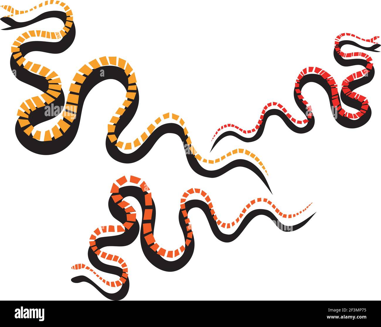 Serpenti. Illustrazione vettoriale. Illustrazione Vettoriale