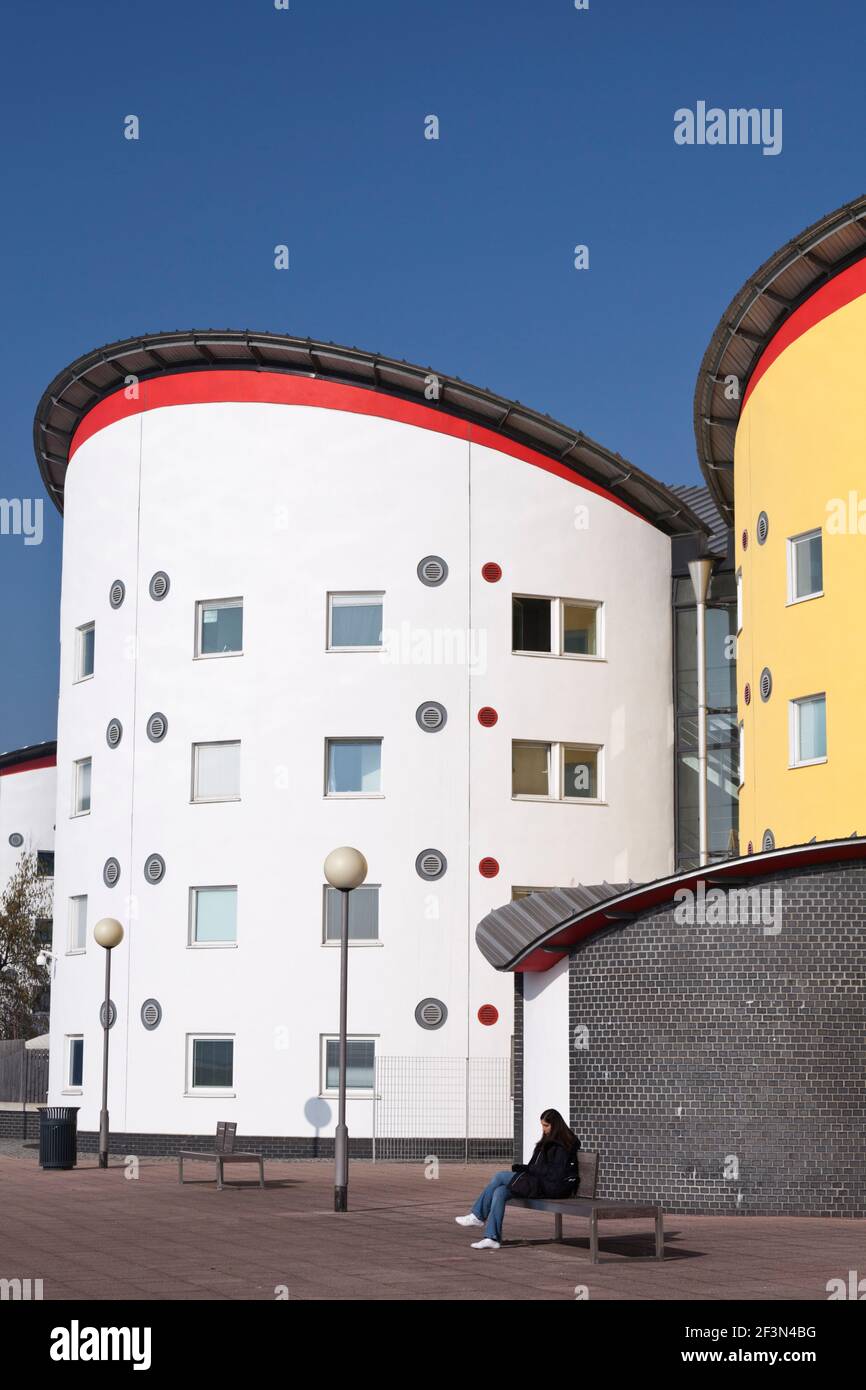 Università di East London (LSE) Sale di soggiorno, Royal Albert Dock, Beckton, E16, Londra. Foto Stock