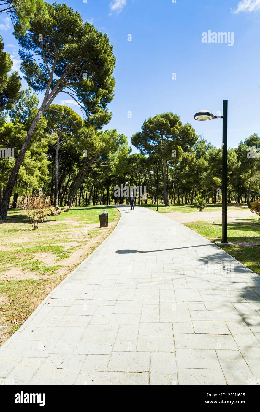 Parco pubblico di Saragozza. Spagna Foto Stock