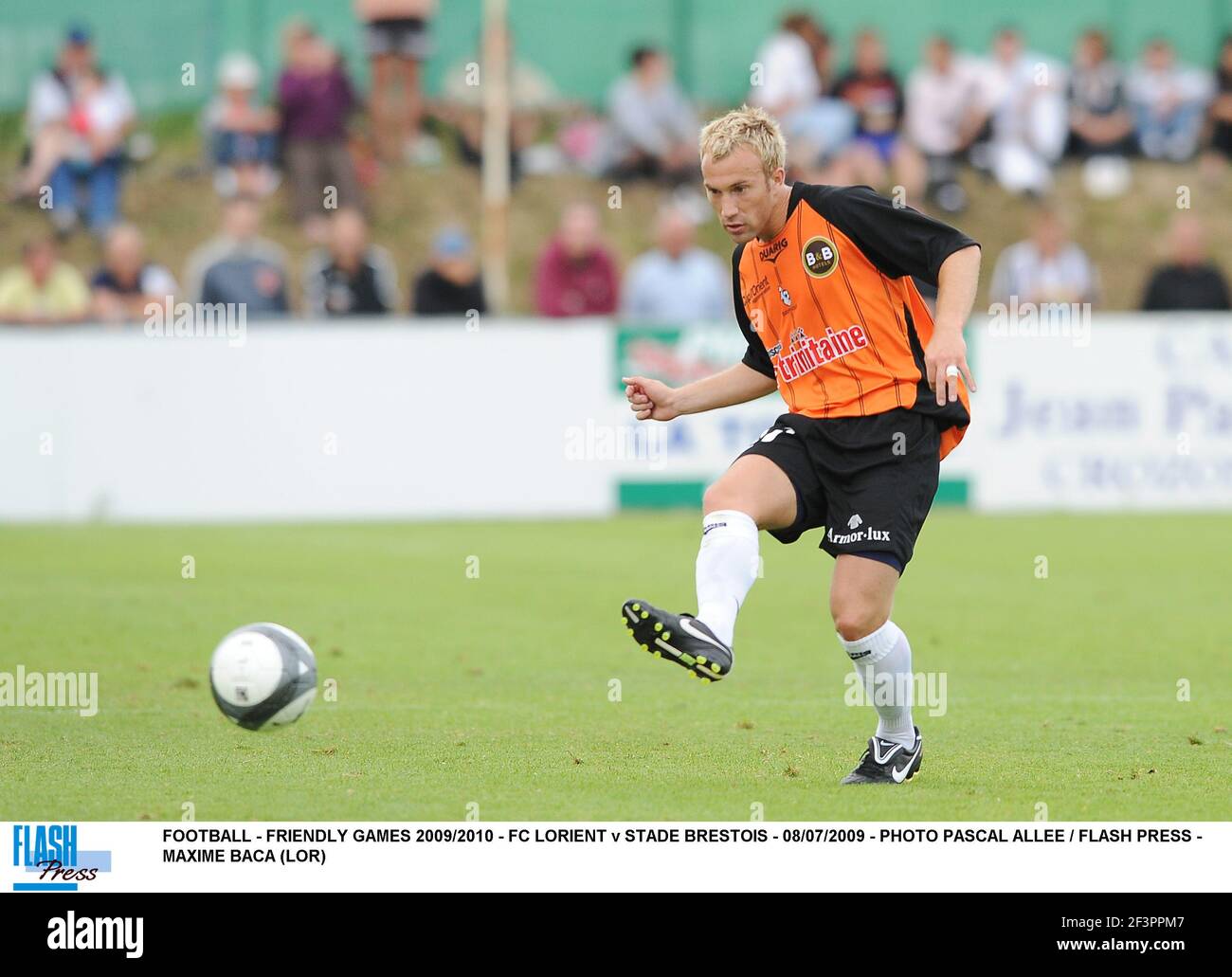 CALCIO - PARTITE AMICHEVOLI 2009/2010 - FC LORIENT V STADE BRESTOIS - 08/07/2009 - PHOTO PASCAL ALLEE / FLASH PRESS - MAXIME BACA (LOR) Foto Stock