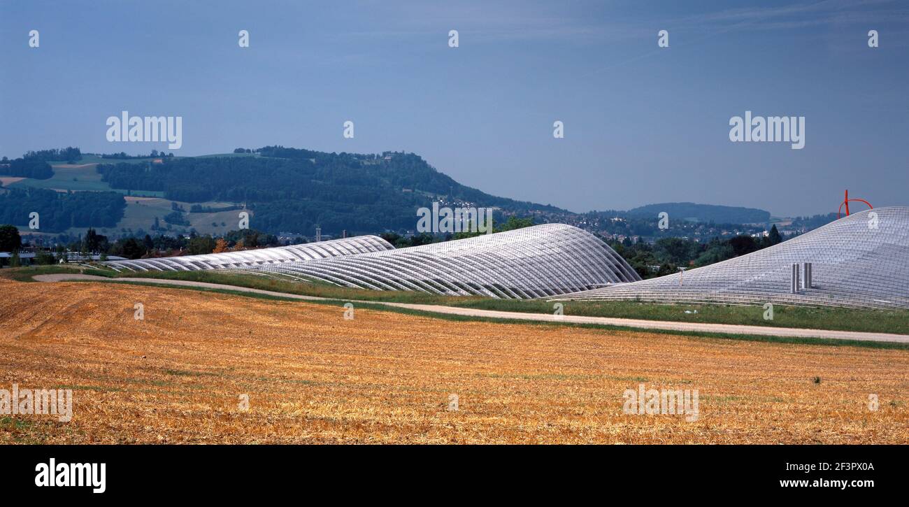 Zentrum-Paul-Klee, Berna, Schweiz,Rückansicht,Renzo piano 2005 Foto Stock