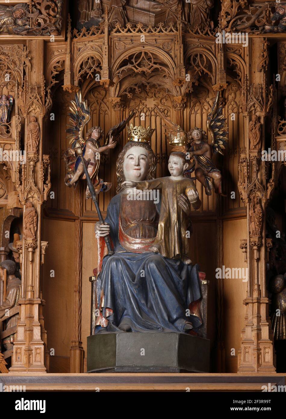 Marienaltar im Hochchor, 1510/1515 von Hennenbild, Kleve, Probsteikirche St. Mariae Himmelfahrt Foto Stock