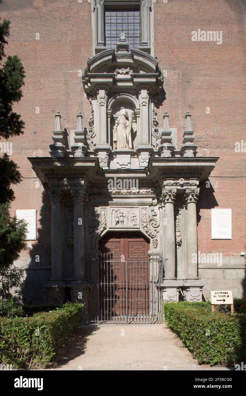 Portale della Cappella di San Isidro, Madrid, Spagna. Foto Stock