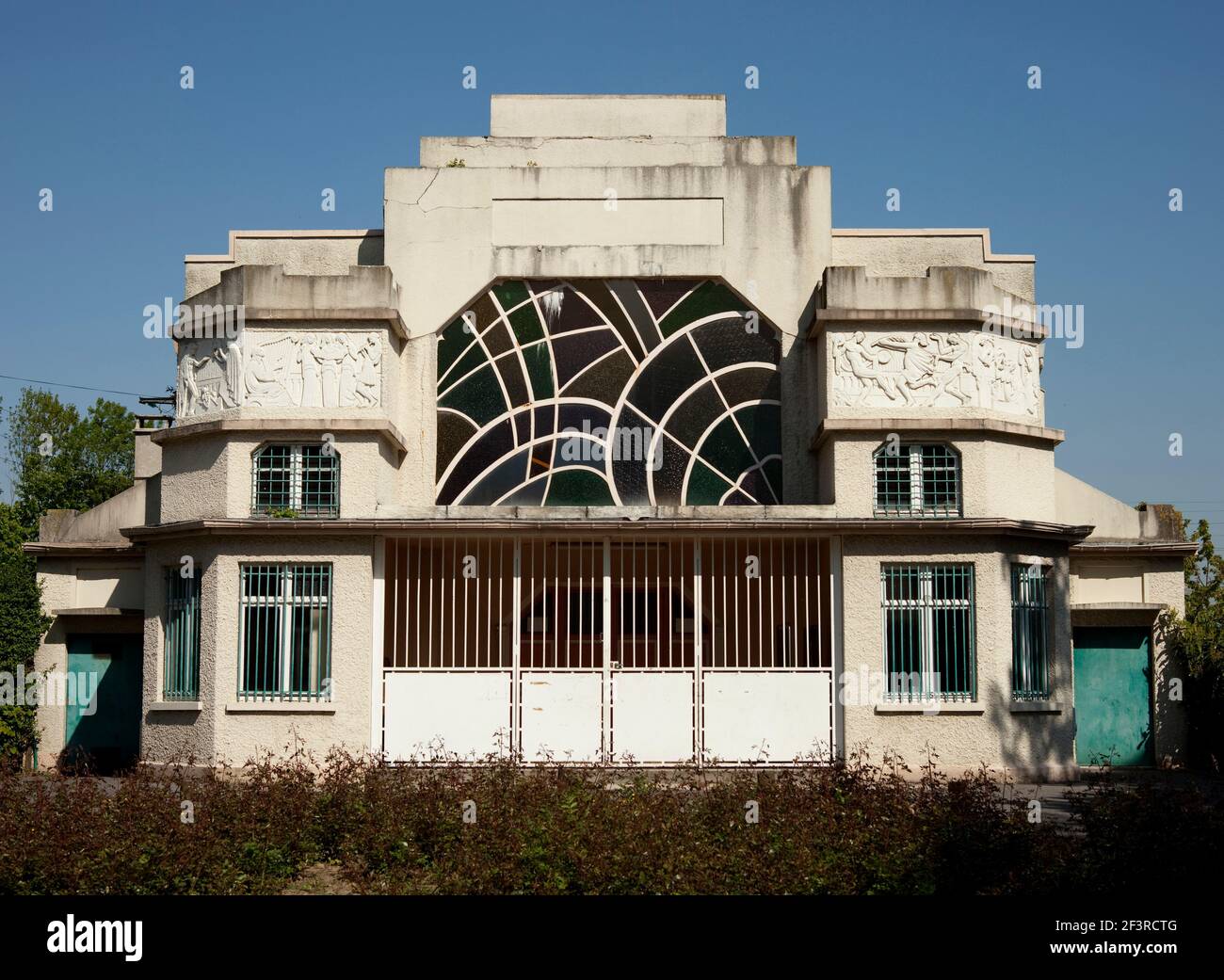 Paroisse Sainte-Aldegonde, Salle des fÍtes, Festsaal, Maubeuge Foto Stock