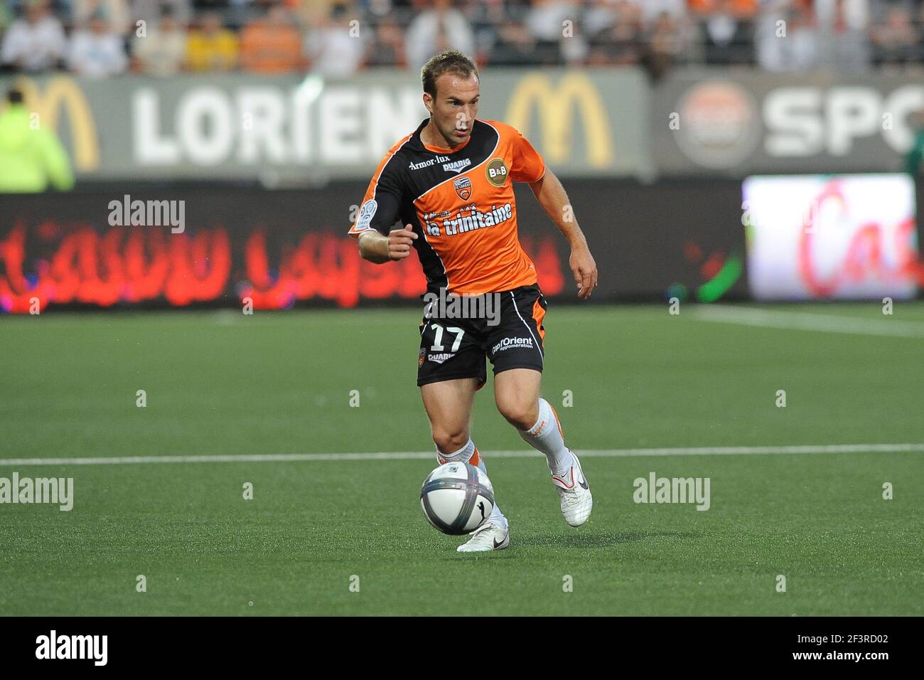 CALCIO - CAMPIONATO FRANCESE 2010/2011 - L1 - FC LORIENT V OLYMPIQUE LYONNAIS - 28/08/2010 - FOTO PASCAL ALLEE / DPPI - MAXIME BACA (LOR) Foto Stock