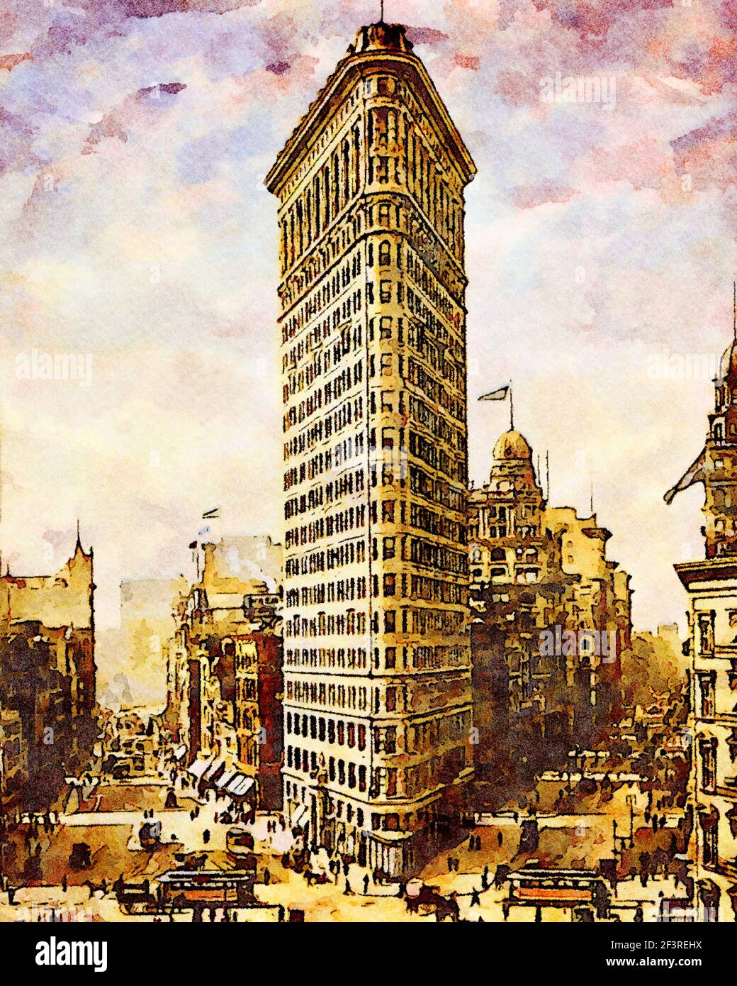 Flatiron Building, New York 1903. Foto Stock