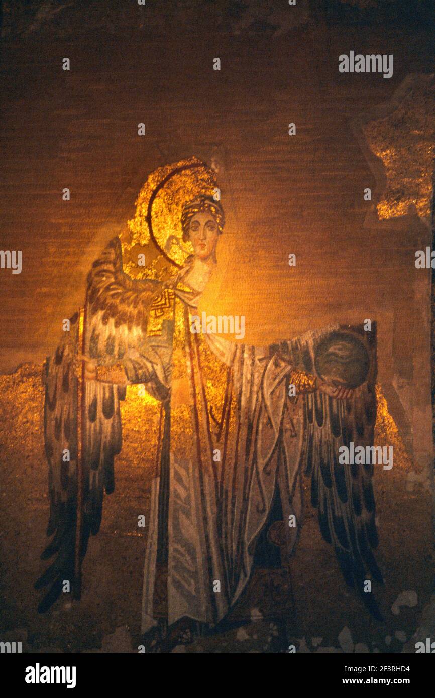 Istanbul Turchia Aya Sofya (haghia Sophia) Arcangelo bizantino Foto Stock