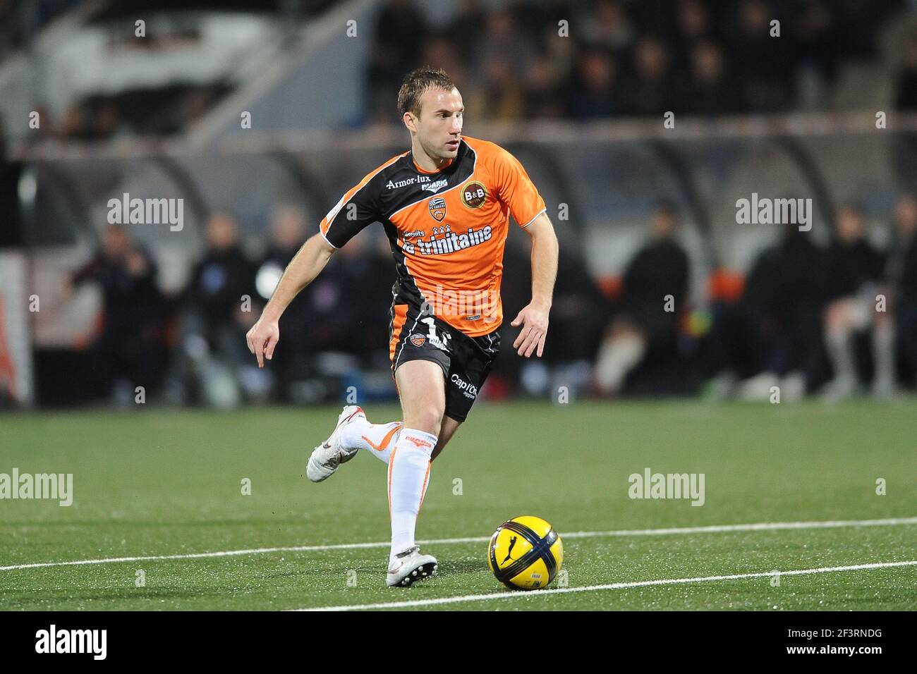 CALCIO - CAMPIONATO FRANCESE 2010/2011 - L1 - FC LORIENT V GIRONDINS BORDEAUX - 19/02/2011 - FOTO PASCAL ALLEE / DPPI - MAXIME BACA (LOR) Foto Stock