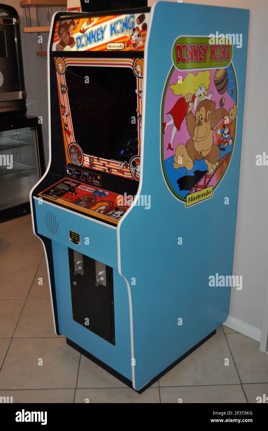 Donkey Kong Arcade Machine Foto Stock