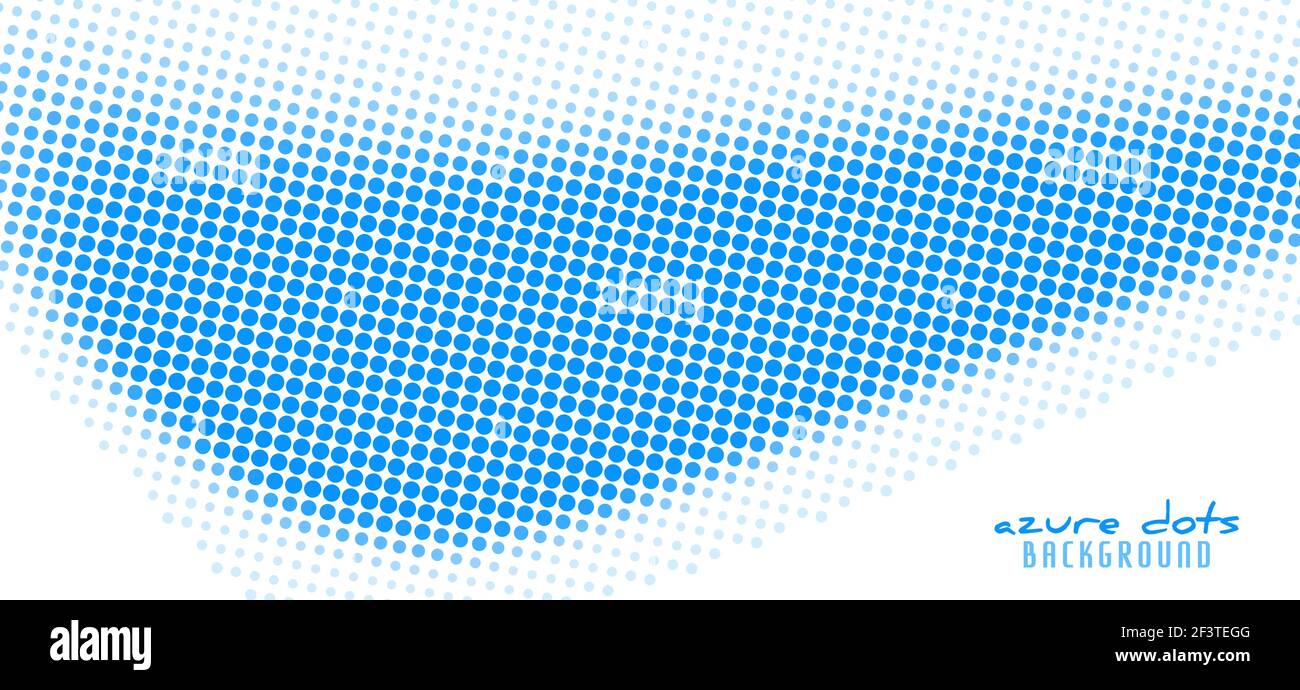 Sfondo punteggiato astratto con punti blu azzurri. Pattern grafico vettoriale Illustrazione Vettoriale
