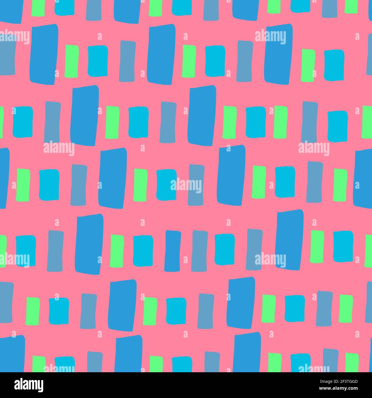 Strisce luminose di colori pastello. Motivo senza cuciture. Per tessuti, carta, indumenti per bambini, tessuti, imballaggi, sfondo, sfondi e cartoline. Foto Stock
