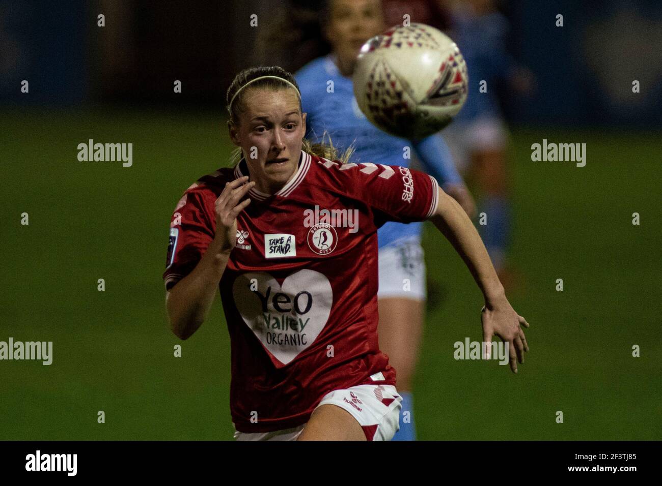 Bath, Regno Unito. 17 Marzo 2021. Florence Allen of Bristol City Women in action Barclays Women's Super League match, Bristol City Women contro Manchester City Women at Twerton Park di Bath, Avon mercoledì 17 marzo 2021. Questa immagine può essere utilizzata solo per scopi editoriali. Solo per uso editoriale, è richiesta una licenza per uso commerciale. Nessun utilizzo nelle scommesse, nei giochi o nelle pubblicazioni di un singolo club/campionato/giocatore. pic by Lewis Mitchell/Andrew Orchard sports photography/Alamy Live news Credit: Andrew Orchard sports photography/Alamy Live News Foto Stock