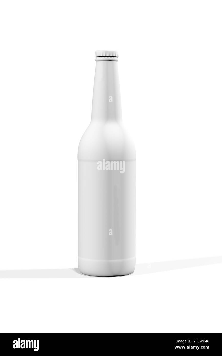 Boccale di birra isolato su sfondo bianco - rendering 3d Foto Stock