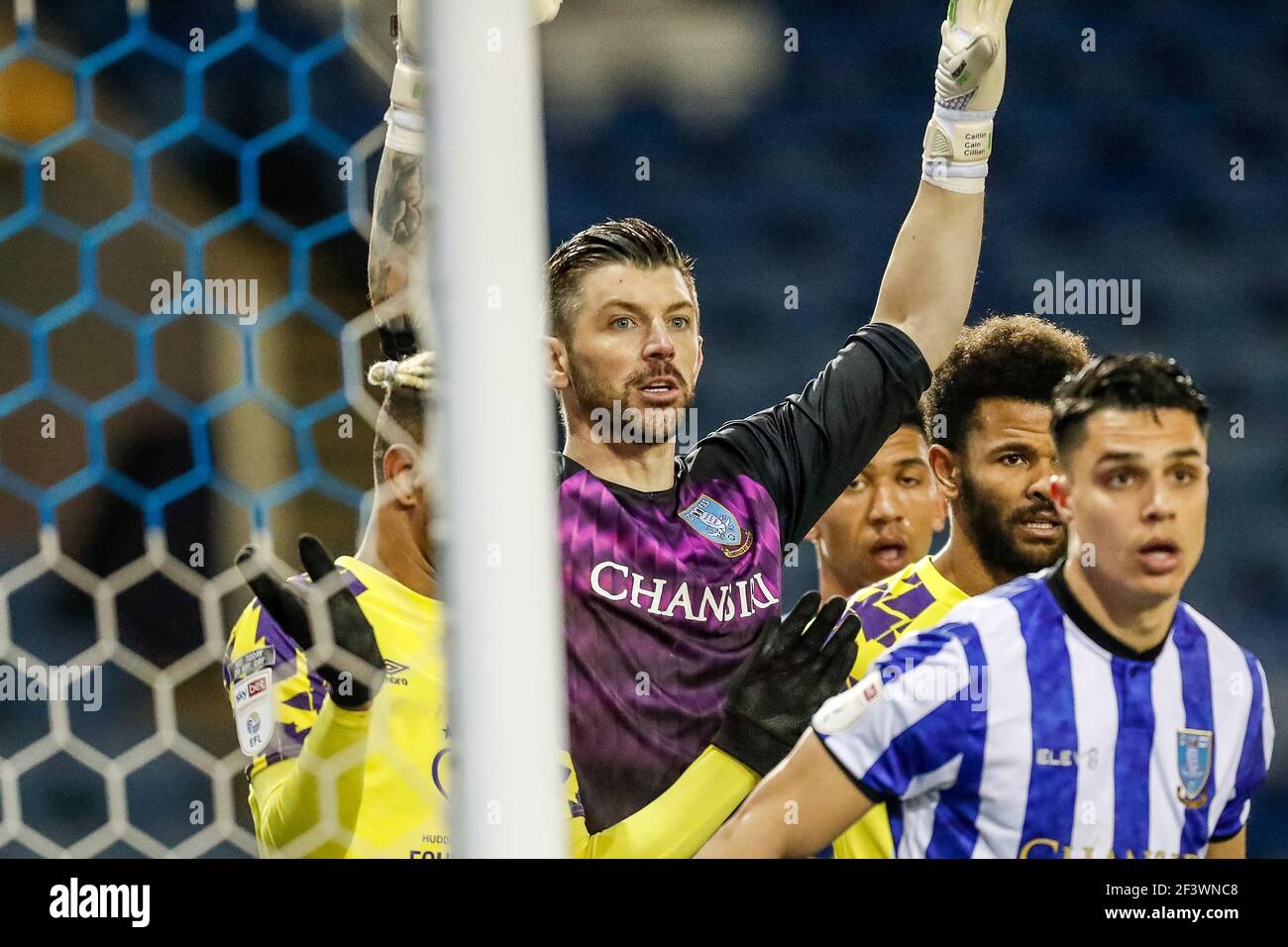 Sheffield, Regno Unito. 17 Marzo 2021. Keiren Westwood 1 of Sheffield Wednesday a Sheffield, UK, il 17/2021. (Foto di James Heaton/News Images/Sipa USA) Credit: Sipa USA/Alamy Live News Foto Stock