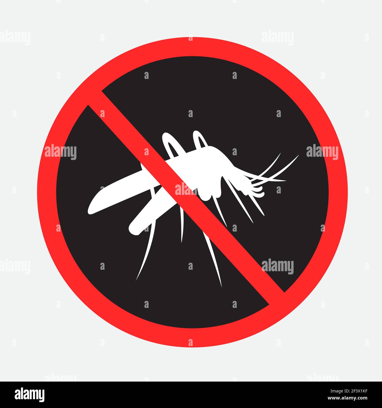 adesivo anti zanzara insetto segno scuro Illustrazione Vettoriale