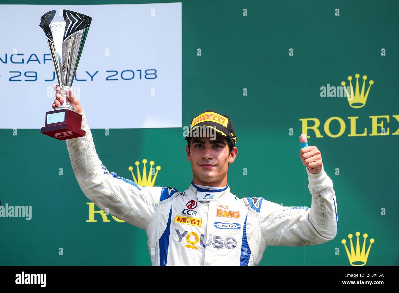 Durante il campionato FIA Formula 2 2018 dal 26 al 29 luglio, Hungaroring, Budapest in Ungheria - Foto Sebastiaan Rozendaal / DPPI Foto Stock