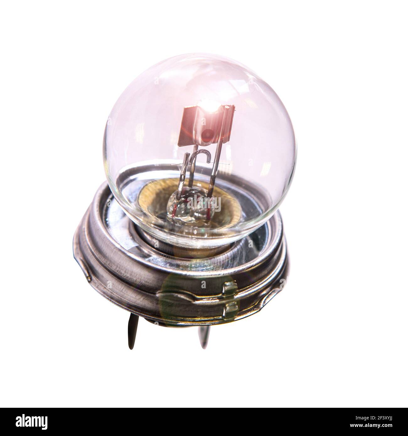 Lampe Birne Bulb Bilux weiss white LED P45t R2 12V 24V DC 45/40W
