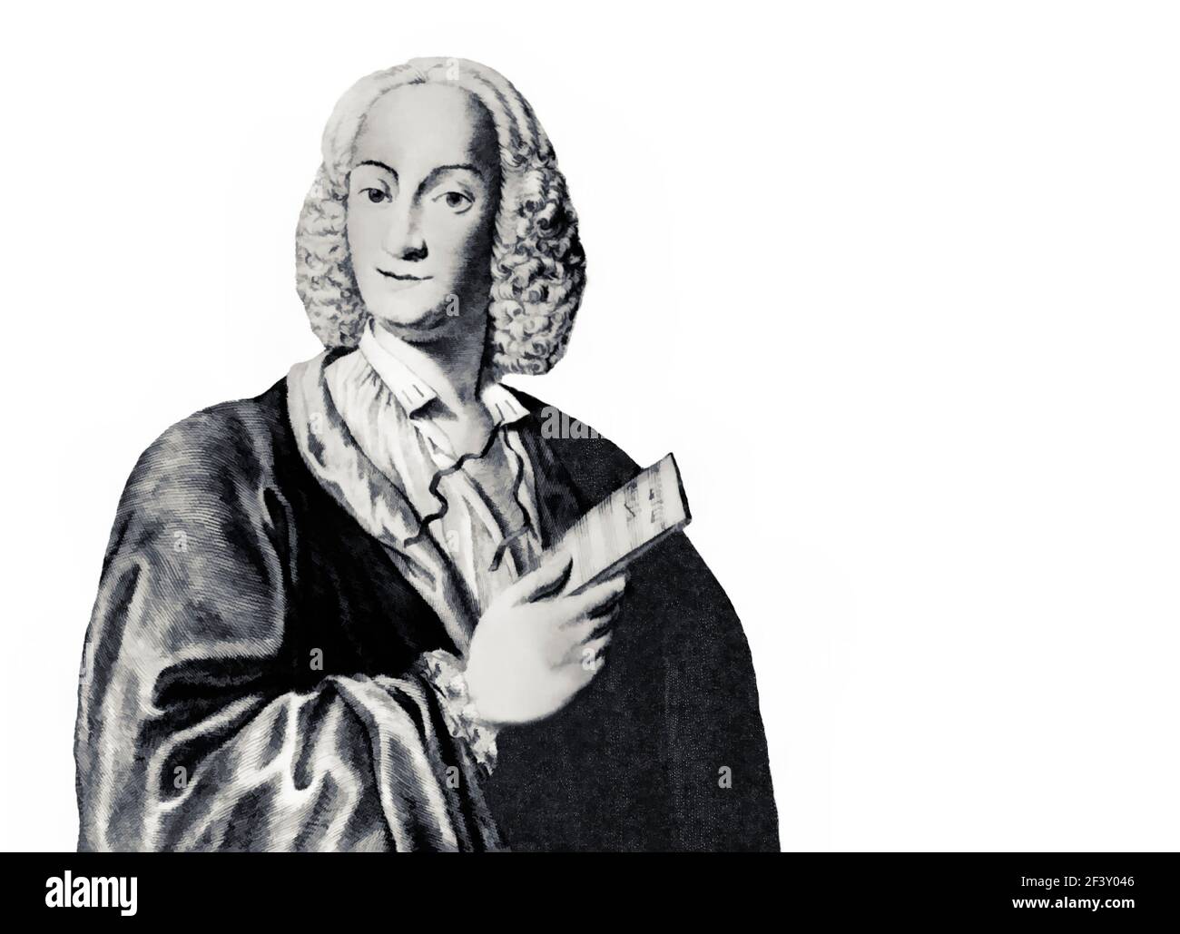 Antonio Lucio Vivaldi, 1678 – 1741, compositore barocco italiano, violinista virtuoso Foto Stock