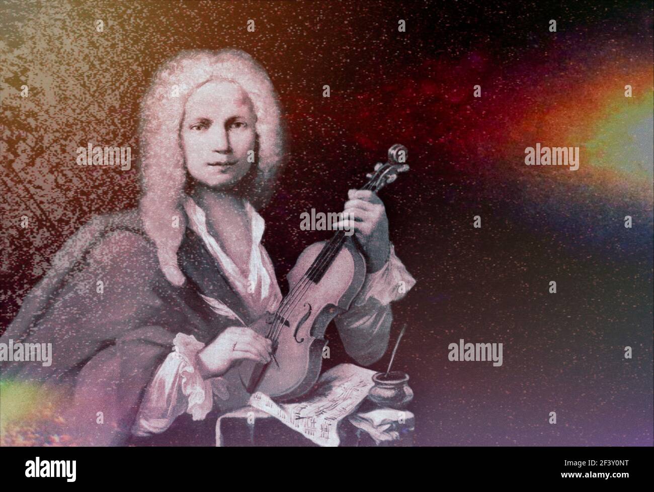 Antonio Lucio Vivaldi, 1678 – 1741, compositore barocco italiano, violinista virtuoso Foto Stock