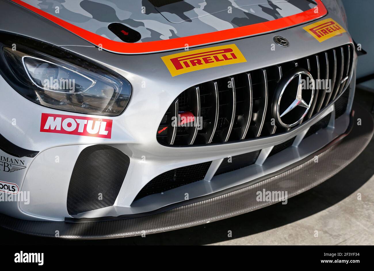 ALA ANTERIORE MERCEDES GT4 nel corso del campionato francese FFSA GT 2018, dal 30 marzo al 2 aprile a Nogaro, Francia - Foto Jean Michel le Meur/DPPI Foto Stock