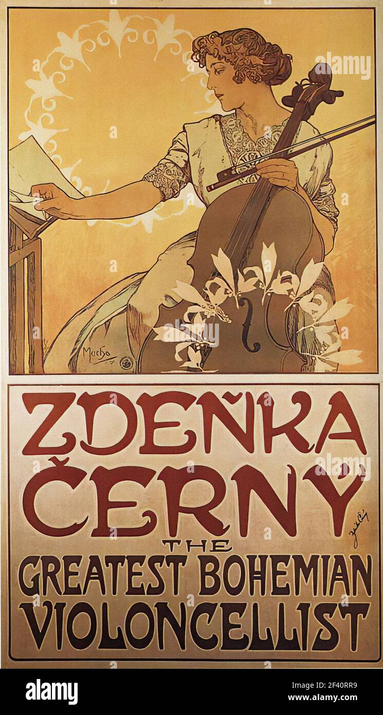 Alfons Mucha - Zdenk Cerny 1913 Foto Stock