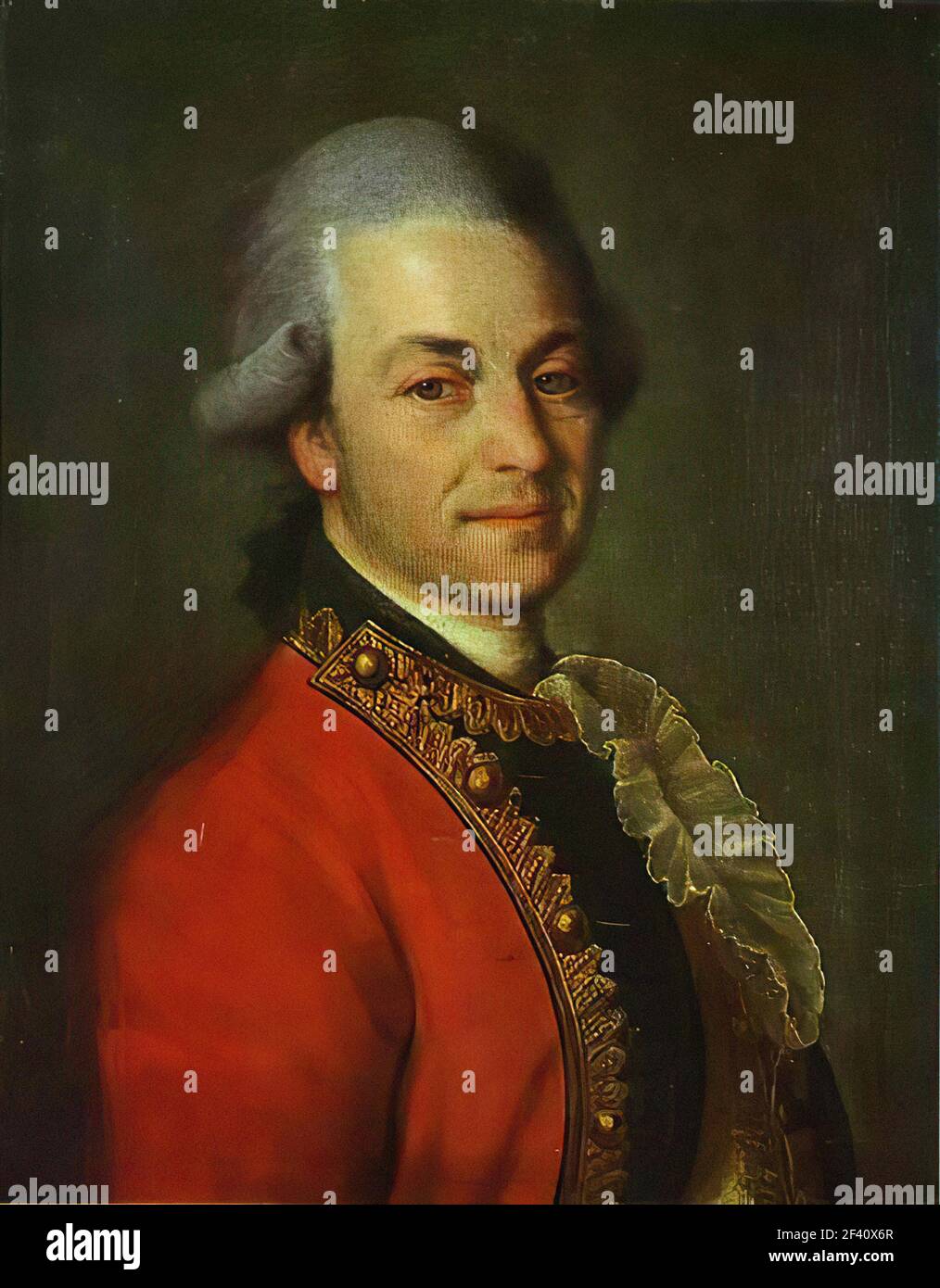 Dmitry Levitzky - Ritratto un uomo sconosciuto C 1775 Foto Stock